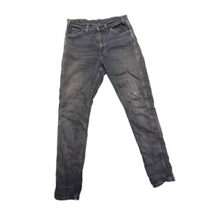 Levis Vintage Clothing 606 Slim Fit Orange Tab Black Denim Jeans W28 L34